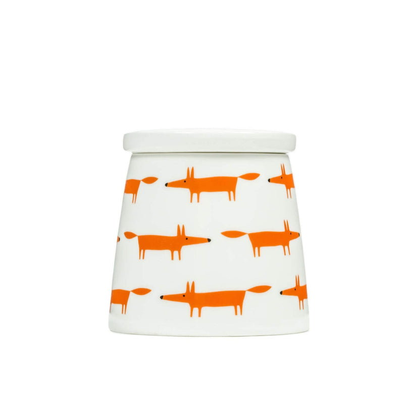 Scion Living Mr Fox Small Storage Jar - Ceramic & Orange Multi