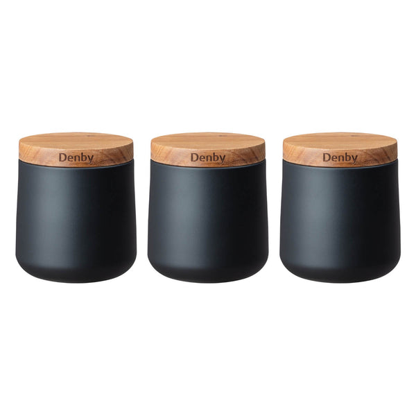 Dark Maple Wooden cheapest Canister Set