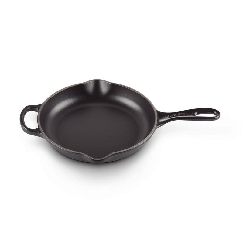 Le Creuset Signature Cast Iron 23cm Round Skillet - Satin Black - Potters Cookshop