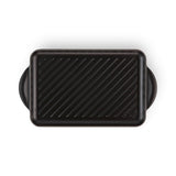 Le Creuset Traditional Cast Iron 32cm Rectangular Grill - Satin Black - Potters Cookshop