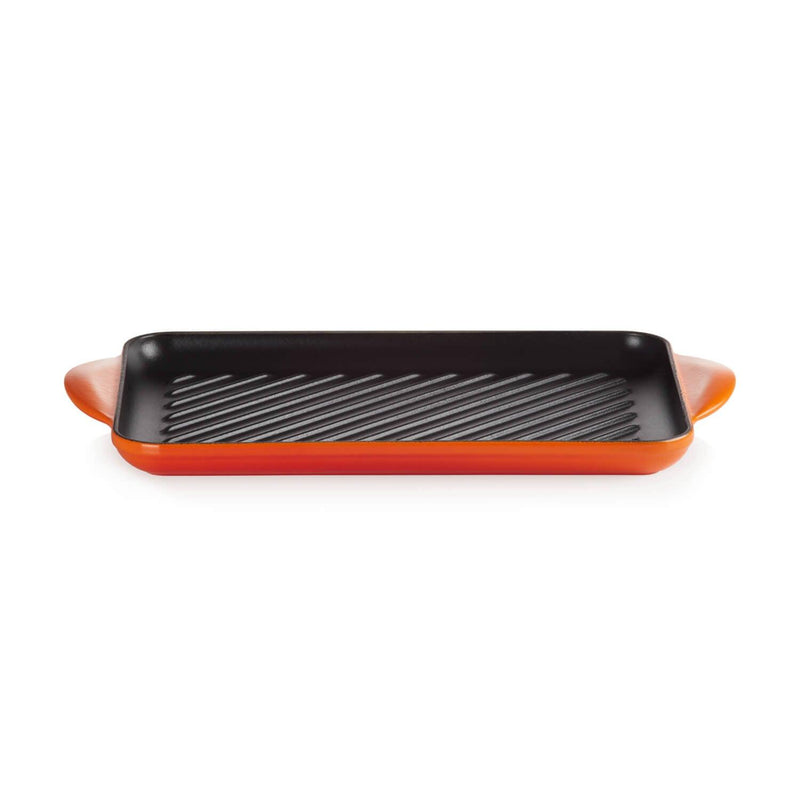 Traditional Rectangular Grill - 32cm - Le Creuset - Orange