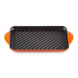 Le Creuset Traditional Cast Iron 32cm Rectangular Grill - Volcanic - Potters Cookshop