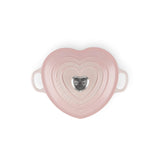 Le Creuset Signature Cast Iron 1.9 Litre Heart Casserole - Shell Pink