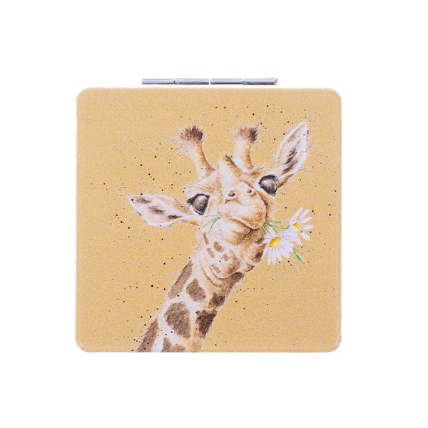 Wrendale Designs Compact Mirror - Flowers Giraffe