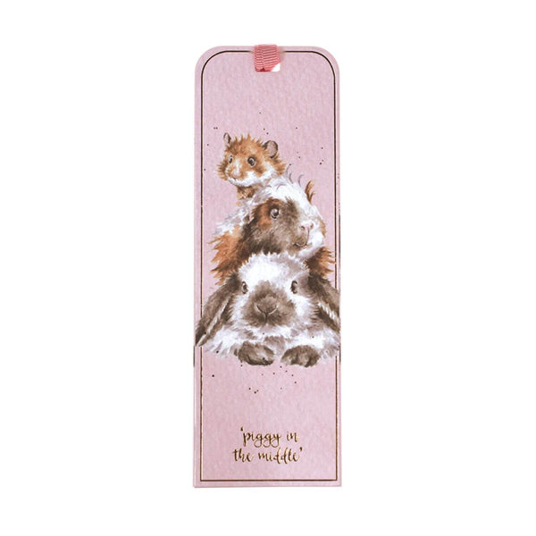 Wrendale Designs Bookmark - Piggy In The Middle