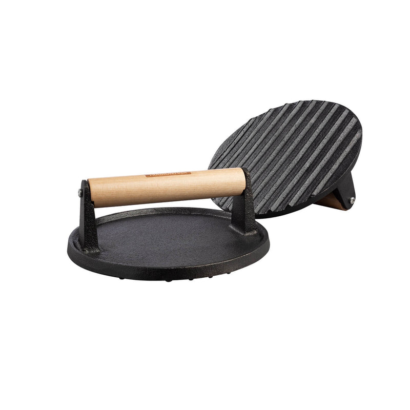 Tramontina Pre-Seasoned Cast Iron Round Grill Press - 17cm