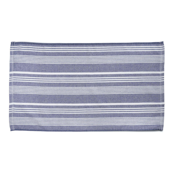 Cuisinart Pack of 2 Antimicrobial Professional Fouta Yarn Dye Tea Towel - Blue Stripe