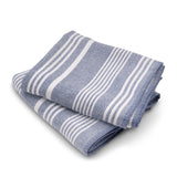 Cuisinart Pack of 2 Antimicrobial Professional Fouta Yarn Dye Tea Towel - Blue Stripe