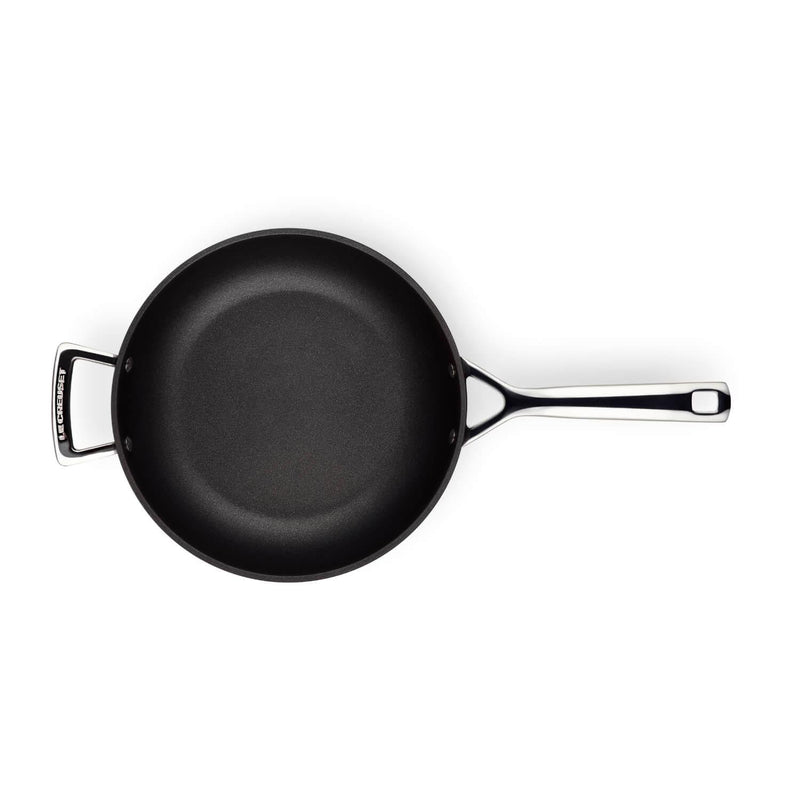 Le Creuset Toughened Non-Stick Deep Frying Pan With Helper Handle - 26cm - Potters Cookshop