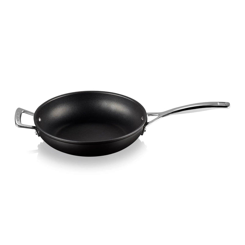 Le Creuset Toughened Non-Stick Deep Frying Pan With Helper Handle - 26cm - Potters Cookshop