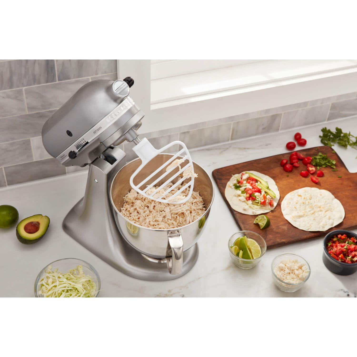 Buy KitchenAid  5KSMPB5W Pastry Beater & Scraper Attachment - White –  Potters Cookshop