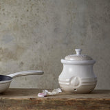 Le Creuset Stoneware Garlic Keeper - Meringue - Potters Cookshop