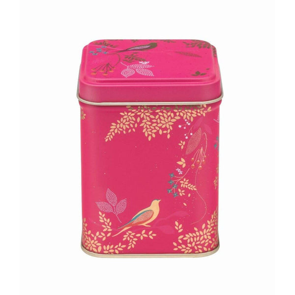 Sara Miller London Square Tin - Pink Birds