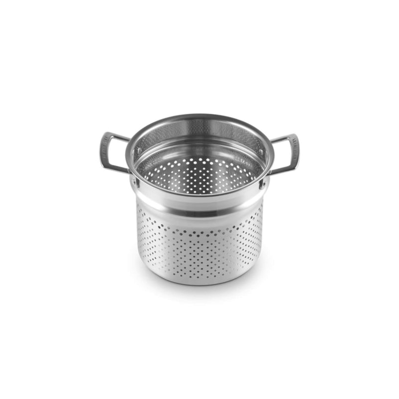 Le Creuset 3-Ply 5 Litre Stainless Steel Pasta Pot with Deep Insert