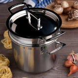 Le Creuset 3-Ply 5 Litre Stainless Steel Pasta Pot with Deep Insert