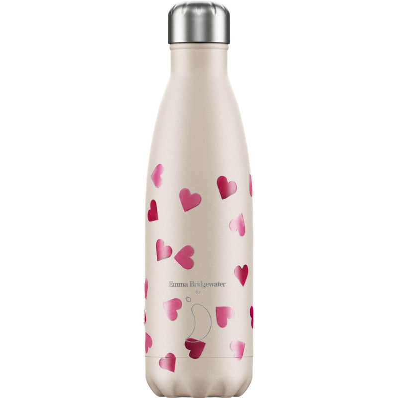 Chilly's 500ml Emma Bridgewater Drinks Bottle - Hearts - Potters Cookshop