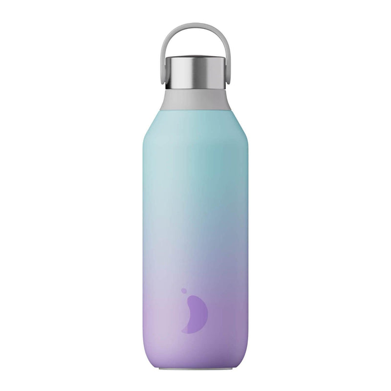 Chilly's Series 2 500ml Hydration Reusable Water Bottle & 34cl Coffee Cup Set - Twilight