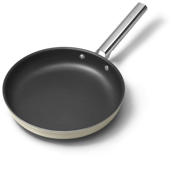 Smeg Cookware 24cm Non-Stick Frying Pan - Cream