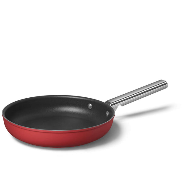 Smeg Cookware 26cm Non-Stick Frying Pan - Red