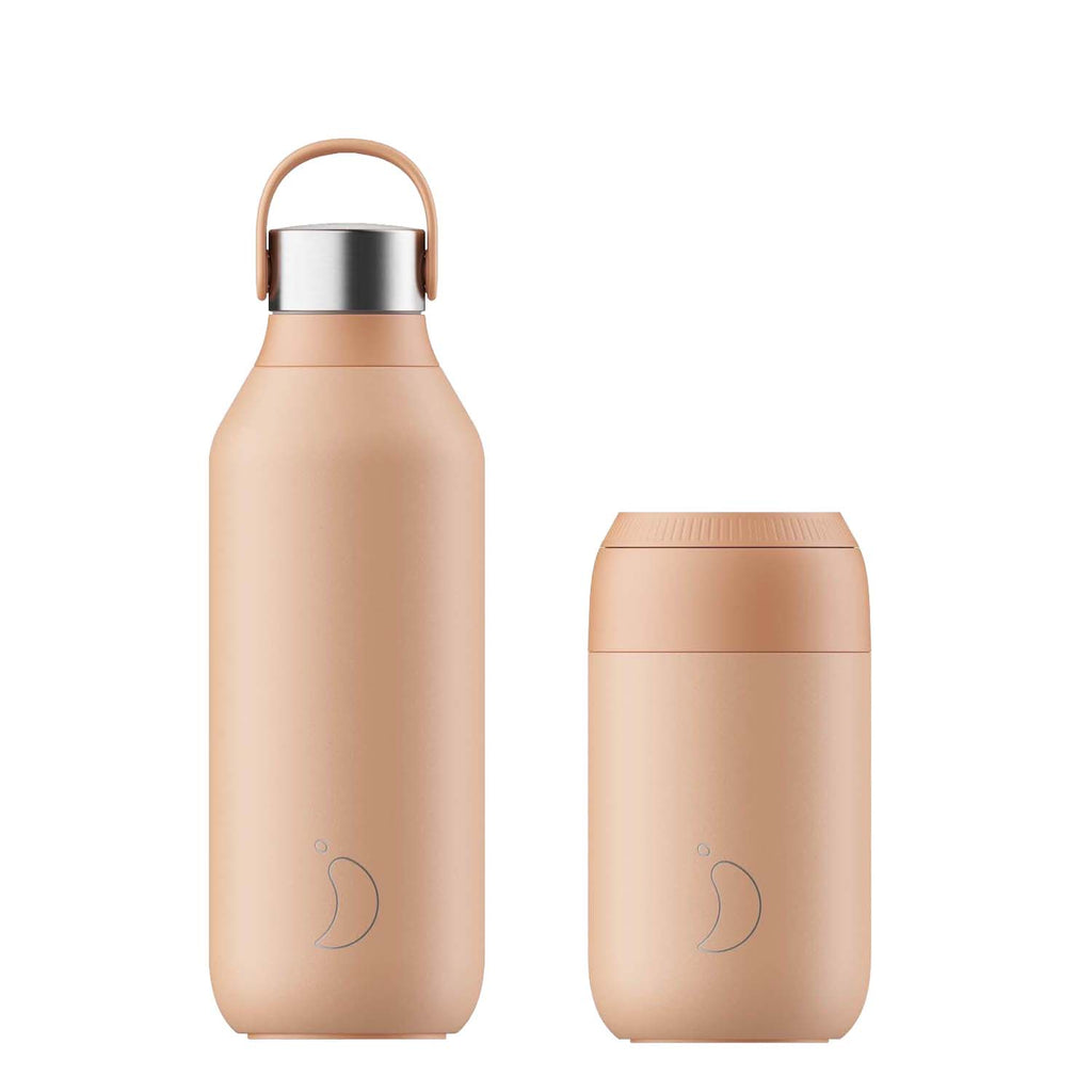 Chilly's  Series 2 500ml Bottle & 34cl Coffee Cup Set - Peach Orange –  Potters Cookshop