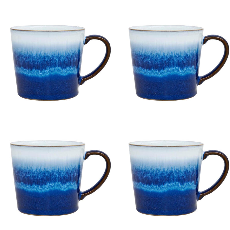 Denby Pottery Blue Haze 400ml Mug Set - 4 Piece