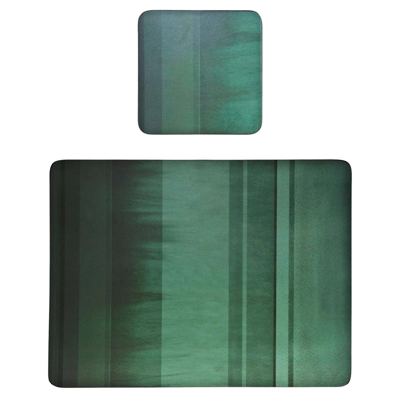 Denby Pottery Colours 12 Piece Placemat & Coaster Set - Green
