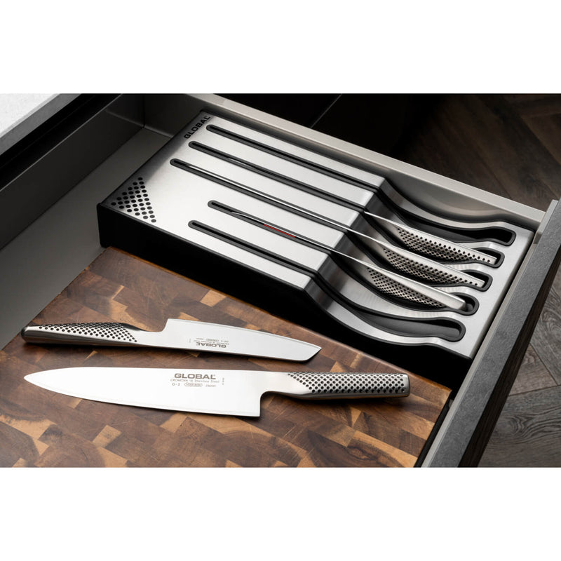 Global Cutlery Classic 5 Pc. Teikoku Knife Block Set, Cutlery, Household
