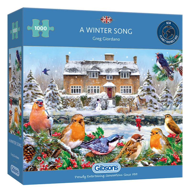 Gibsons 1000 Piece Jigsaw Puzzle - A Winter Song