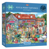 Gibsons 1000 Piece Jigsaw Puzzle - Pots & Penny Farthings