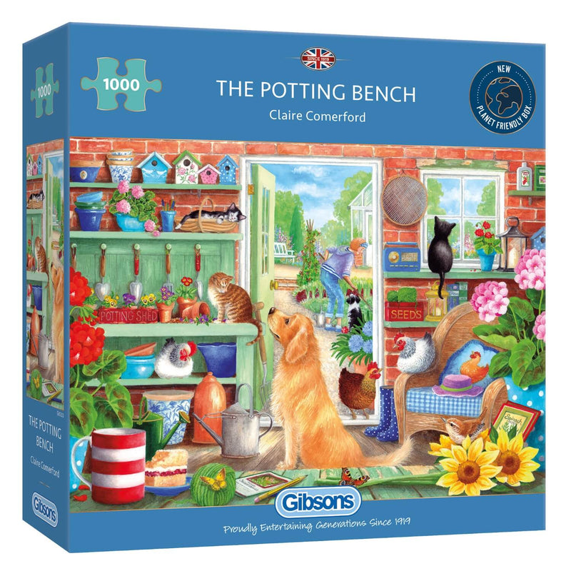 Gibsons 1000 Piece Jigsaw Puzzle - The Potting Bench