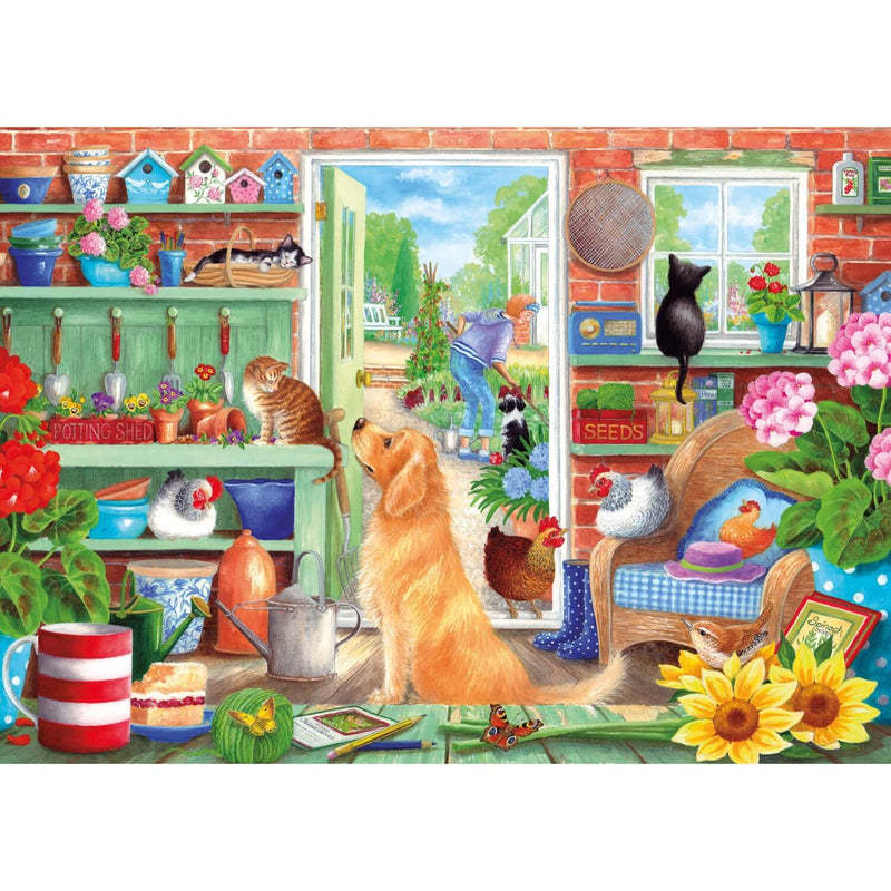 Gibsons 1000 Piece Jigsaw Puzzle - The Potting Bench