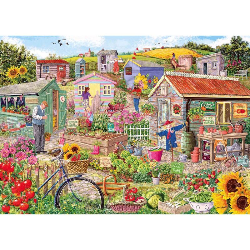 Gibsons 1000 Piece Jigsaw Puzzle - Life On The Allotment