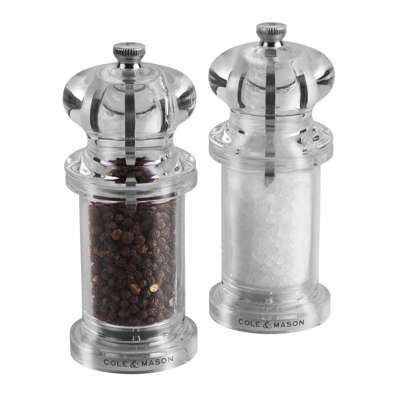 Cole & Mason Precision 505 Acrylic Salt & Pepper Mill Set - Potters Cookshop