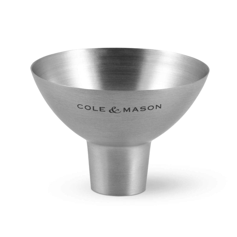 Cole & Mason Dover Stainless Steel Salt & Peppercorn Refill Funnel - Potters Cookshop