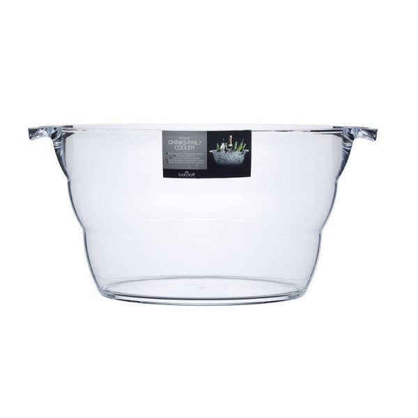 Barcraft Acrylic Drinks Pail Oval Ice Bucket Cooler - Potters Cookshop