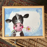 Alex Clark Lap Tray - Cow & Daisy