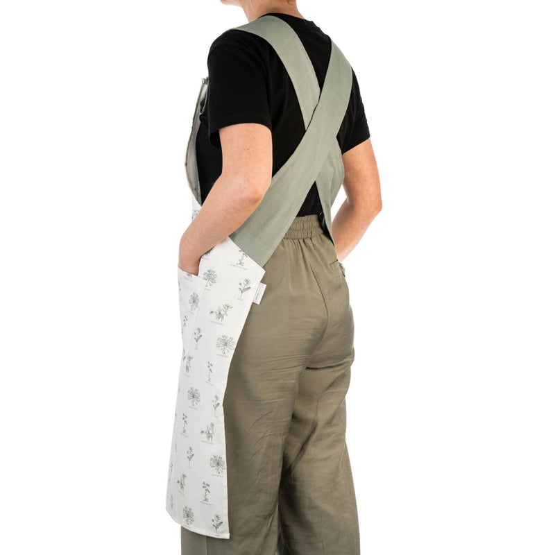 Mary Berry English Garden 100% Cotton Cross Back Apron - Birds