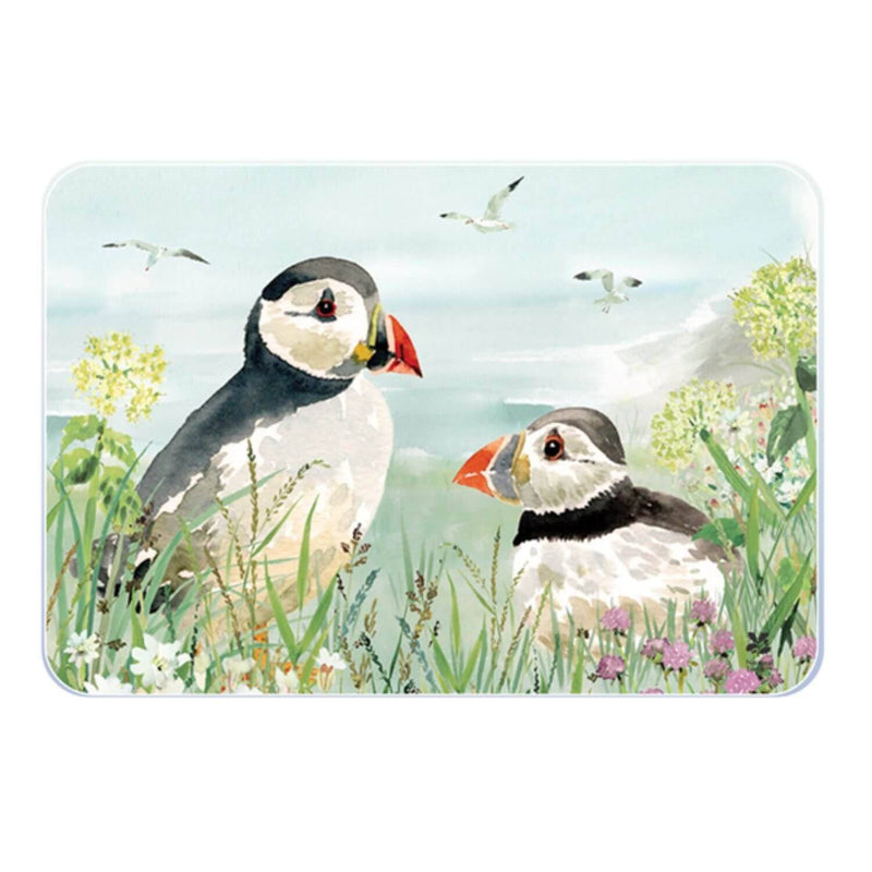 National Trust Medium Glass Workstop Saver - Puffin - Potters Cookshop