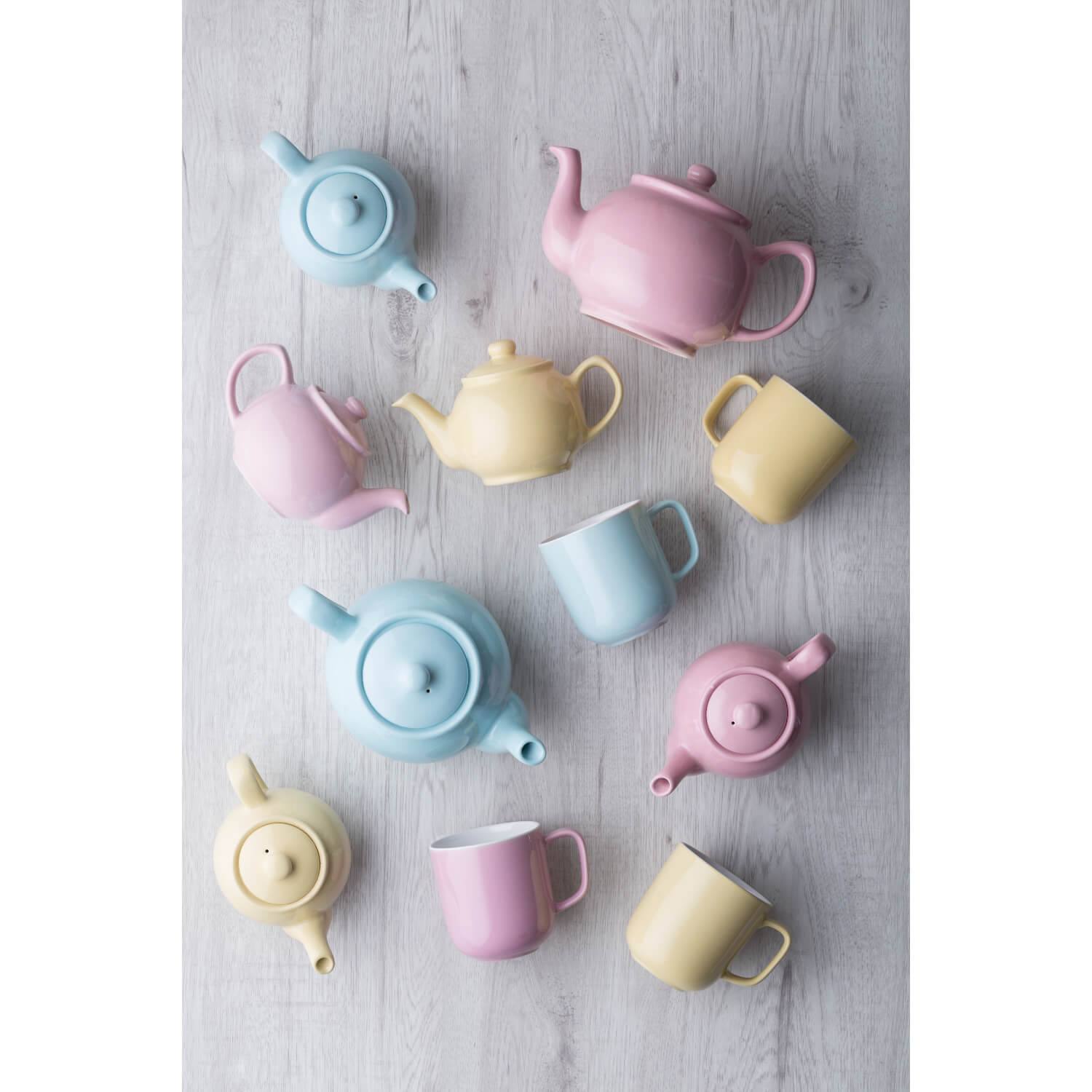 Buy Price Kensington Stoneware 6 Cup Teapot Pastel Pink Potters Cookshop