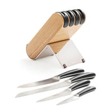 Robert Welch Signature Q 5-Piece Ash Kitchen Knife Block Set