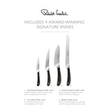 Robert Welch Signature Q 5-Piece Ash Kitchen Knife Block Set