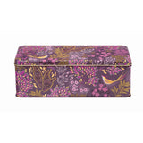 Sara Miller London Haveli Garden Long Deep Rectangular Tin - Plum Songbird