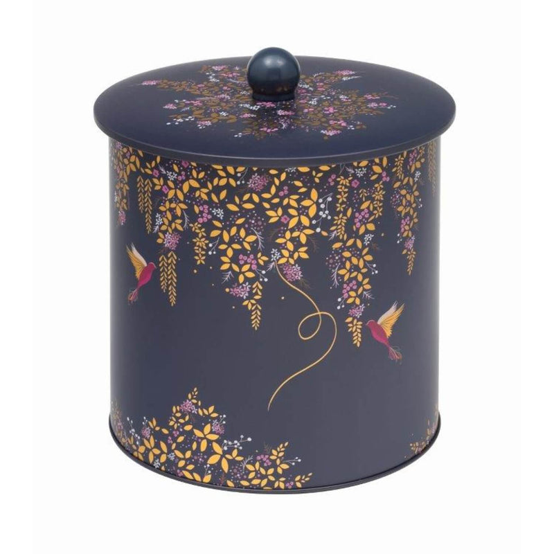 Sara Miller London Biscuit Barrel - Navy Hummingbird