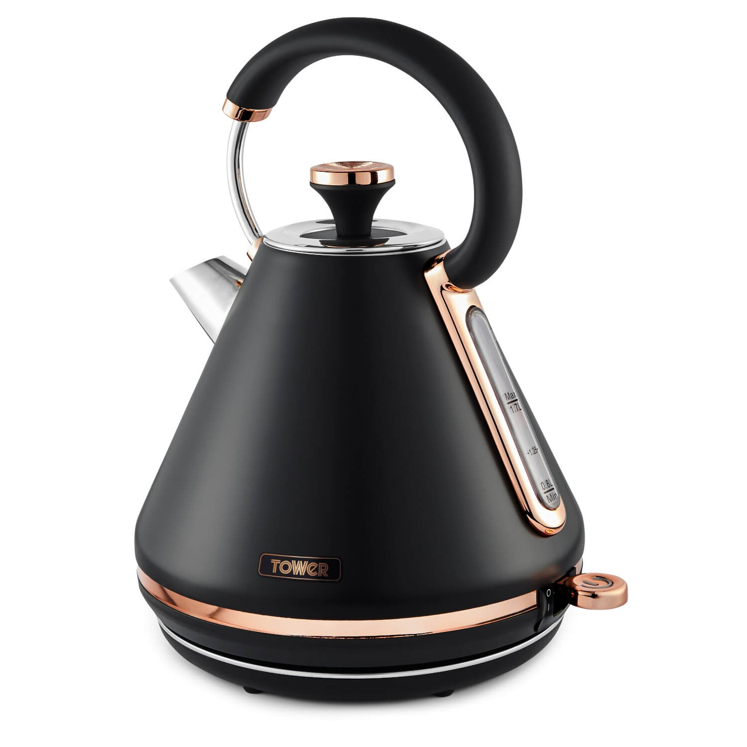 Black and rose cheap gold kettle and toaster