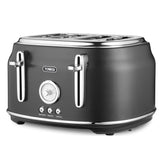 Tower Renaissance Traditional Kettle & 4 Slice Toaster Set - Black