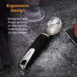 Tower Precision Plus Stainless Steel Ice Cream Scoop - Black