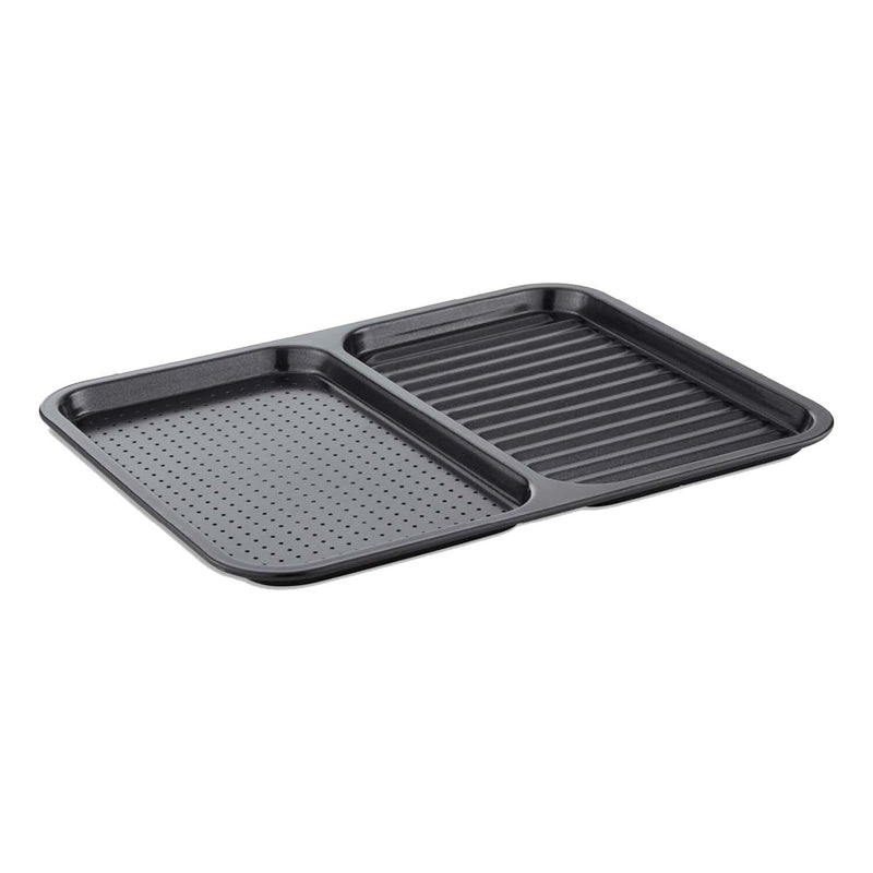 https://www.potterscookshop.co.uk/cdn/shop/products/T943005HG99-Tower-Precision-Plus-Carbon-Steel-Rectangular-Non-Stick-Divided-Crisper-Baking-Tray-Black-39cm-x-31cm-x-1-5cm-Main_800x.jpg?v=1658388948