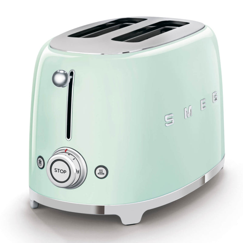 Smeg Mini Kettle & 2 Slice Toaster Set - Pastel Green