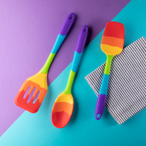 Taylor's Eye Witness Silicone Spatula Spoon - Rainbow