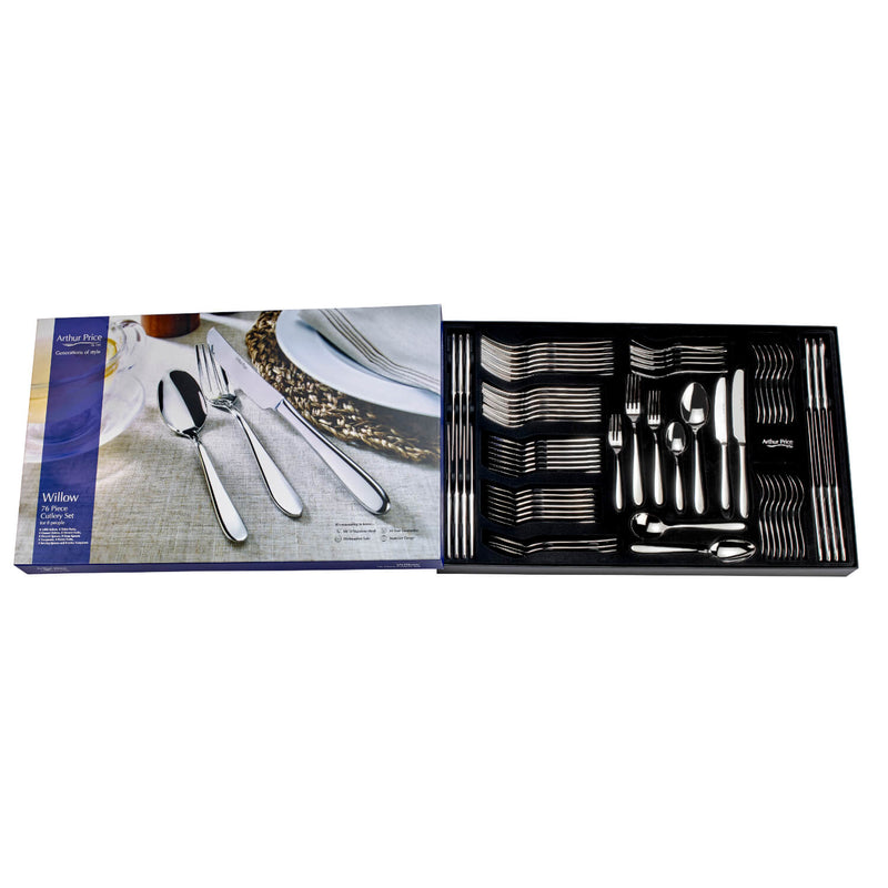 Arthur Price Willow Cutlery Set - 76 Piece